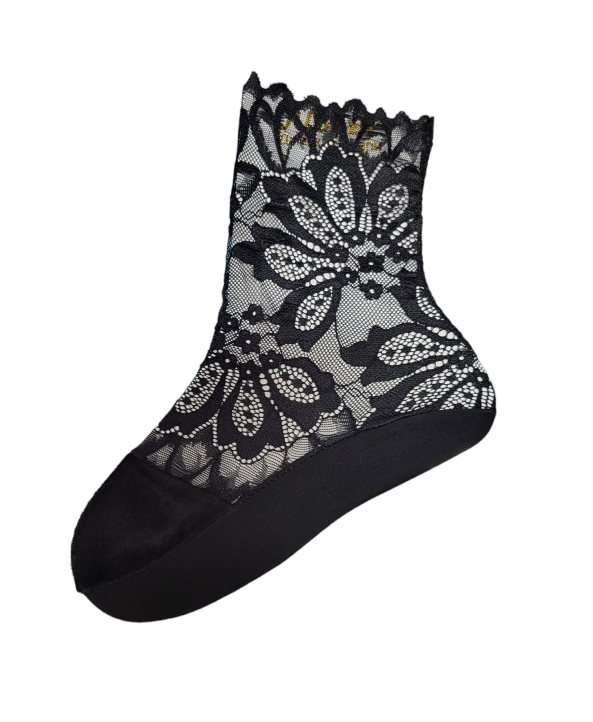 Дамски къси чорапи с дантела Jubebe 1397-3